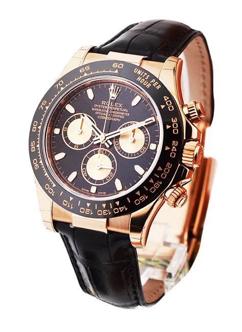 rolex rose gold black strap|bob's rolex bracelets.